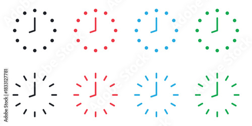 clock icon vector