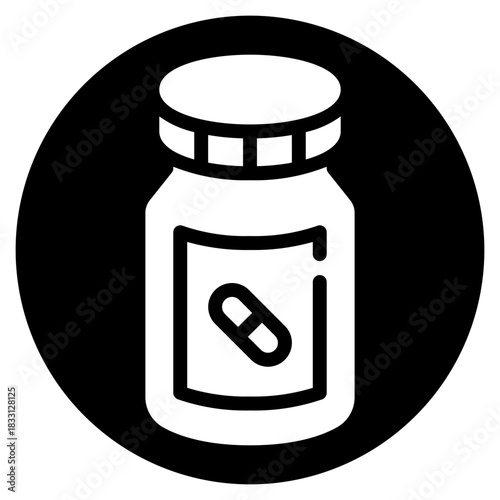 medicine glyph icon