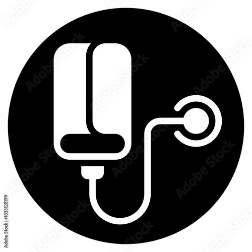 tensiometer glyph icon