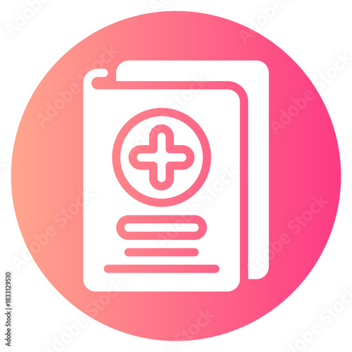 medical report gradient icon