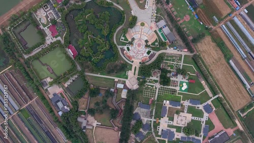 Aerial view of Shui Gao Manor in Xiqing District, Tianjin