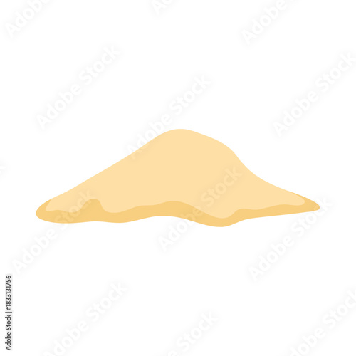 Pile of beach sand vector illustration