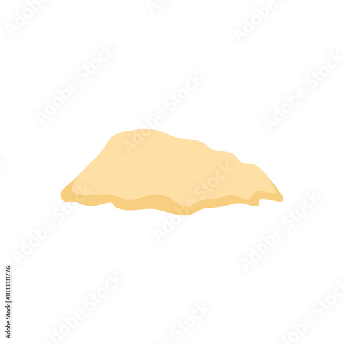 Pile of beach sand vector illustration