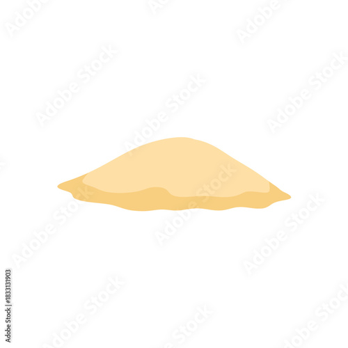 Pile of beach sand vector illustration