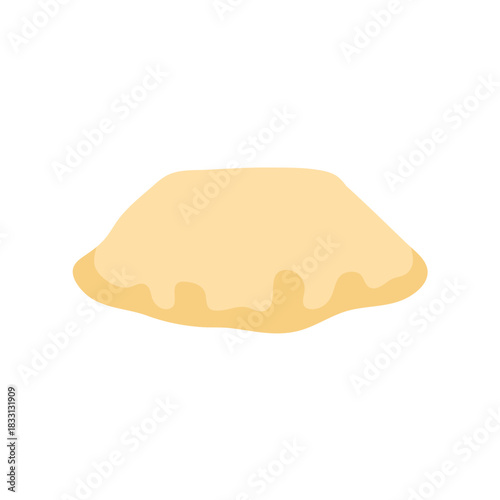 Pile of beach sand vector illustration
