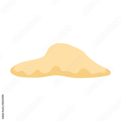 Pile of beach sand vector illustration