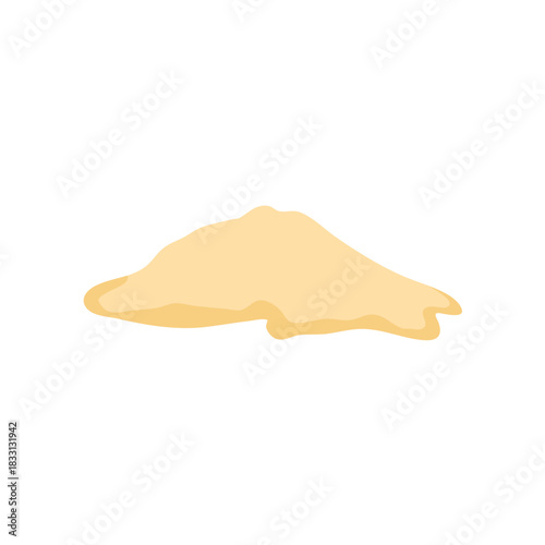 Pile of beach sand vector illustration