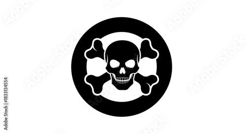 Skull and Crossbones Symbol A Warning of Danger.