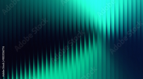 Abstract vertical gradient pattern featuring vibrant teal and cyan