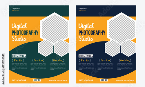professional photography print flyer or poster template