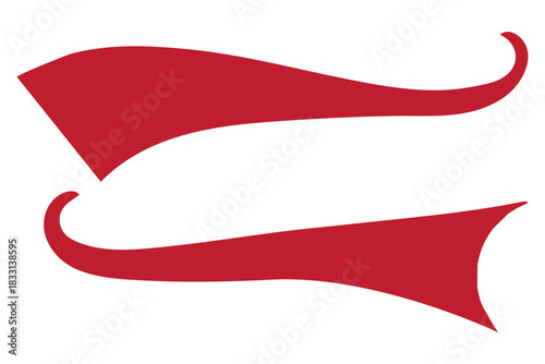 Swoosh and swash tails. Swooshes text tail for baseball design. Sports swash underline shapes in retro style. Swish typography font element for athletics, baseball, football.