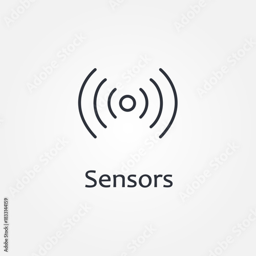 sensors icon symbol illustration vector eps10 logo template design pattern seamless bright minimal design flat design realistic style simple design modern design