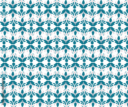 Colorful Retro Floral Seamless Pattern Vector Illustration for Trendy Nature-Inspired Wallpaper and Decorative Texture Designs