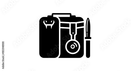Medical Kit Icon Essential Healthcare Equipment Illustration.