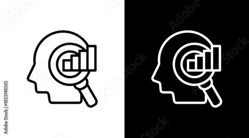 Insight Lens With Icon Set Design