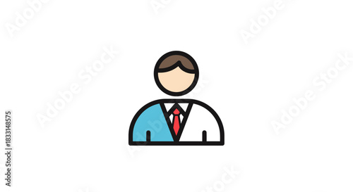 Iconic Businessman Illustration Professionalism and Leadership in Visual Form.
