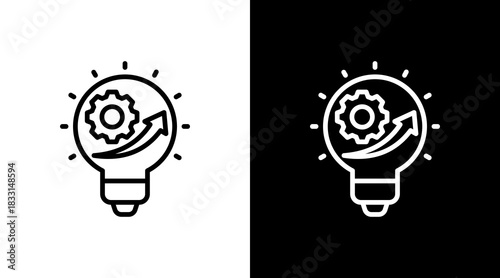 Innovation Wheel With Icon Set Design
