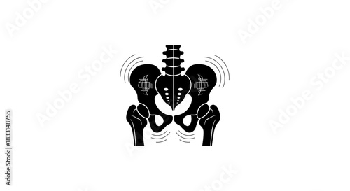 Pelvic Instability Vector Illustration Anatomy and Medical Concept.