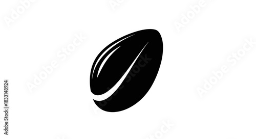 Black and White Rugby Ball Illustration for Sports Design.