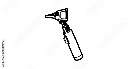 Otoscope Illustration A Detailed Medical Diagnostic Tool.