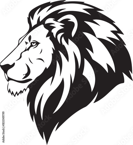 lion head silhouette