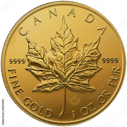 1 oz fine gold coin Canada Dollar, 999,9