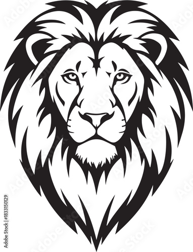 lion head vector