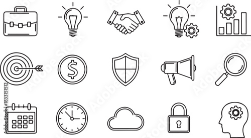set of icons for design