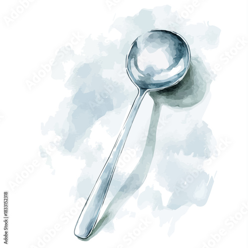 Hand-painted style, vectorized, vector kitchen ladle set available in EPS An Elegant watercolor painting design collection, A painting of design set. EPS format