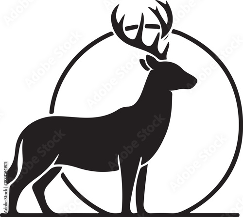 silhouette of a deer
