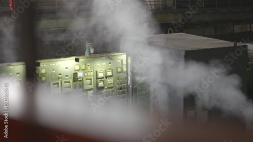 Panel with indicator on thermal or atomic station