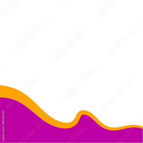 Abstract divider shape. Business Separator Footer Illustration.