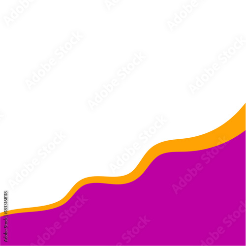 Abstract divider shape. Business Separator Footer Illustration.