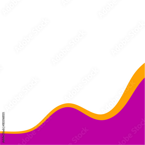 Abstract divider shape. Business Separator Footer Illustration.