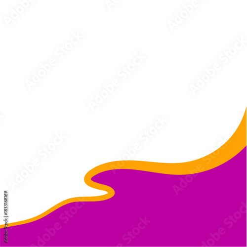 Abstract divider shape. Business Separator Footer Illustration.
