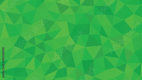 Vibrant Green Geometric Polygon Background with Modern Design Elements Style
