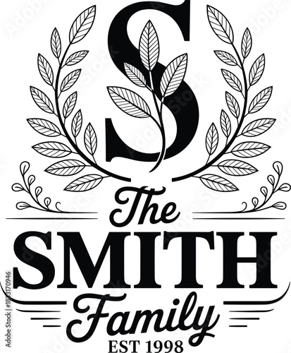 Vintage Family Name Monogram Logos Set | Elegant Crest & Badge Emblem Collection