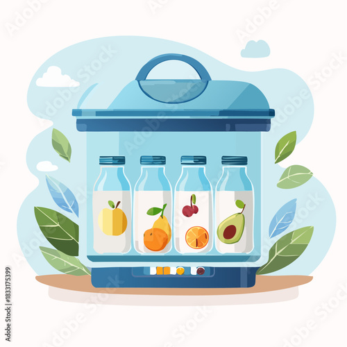 Fruit drinks in appliance