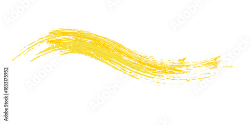 Hand drawn yellow color ink paint brush strokes isolated text design quote or text information. Graphic elements painted for text information, ads, offer, big, splatter stains, paintbrush, overlay