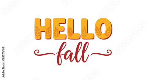 Autumn greeting with rustic charm conveying seasonal transition and cozy feelings