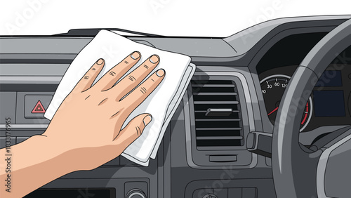 Cleanliness and care with a spotless car interior, a symbol of pristine vehicle maintenance for a fresh and hygienic ride