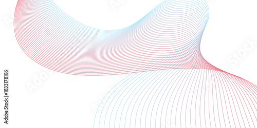 Abstract wave line. Digital frequency equalizer. digital Stylized line art background. 