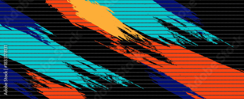 Colorful silhouette style design, grunge. Design concept to celebrate national sports day of badminton and basketball. Sports. modern