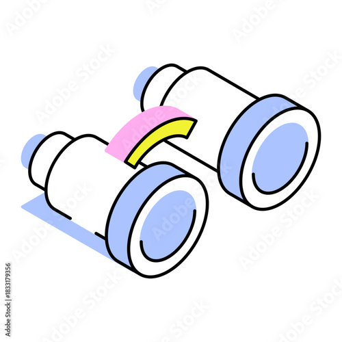 An isometric style icon showing forecasting