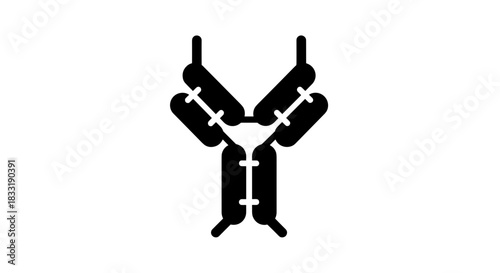 Antibody Icon Immune System Defense and Medical Symbolism.