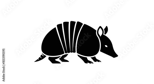 Armadillo Silhouette Illustration A Detailed Vector Graphic.