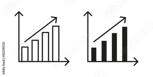 Yield icons set. Simple line vector illustration
