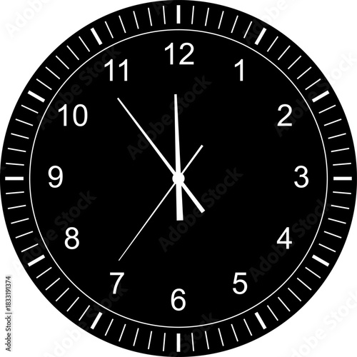 Vintage and modern clock faces with Roman numerals retro hands, modern. Mechanical clock faces, arabic numerals, bezel. Timer, stopwatch. Analog Face Blank clock dial with hours, minutes, and seconds 