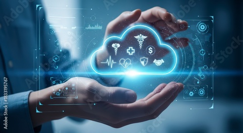Cloud technology healthcare and medical services digital data transformation