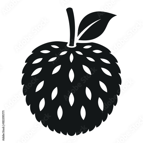  breadfruit silhouette on white background